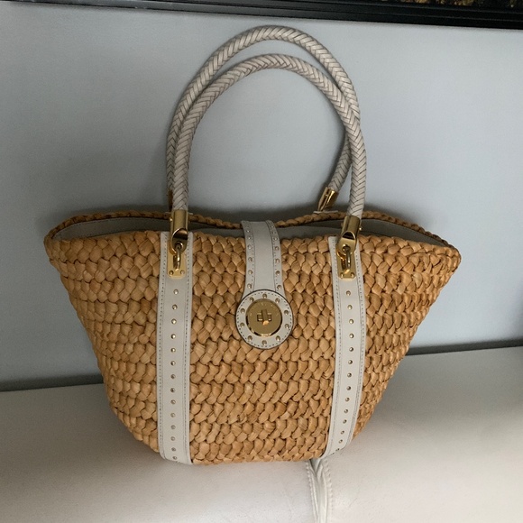 MICHAEL Michael Kors Other - Micheal Kors Santorini Corn Husk Basket Purse XL